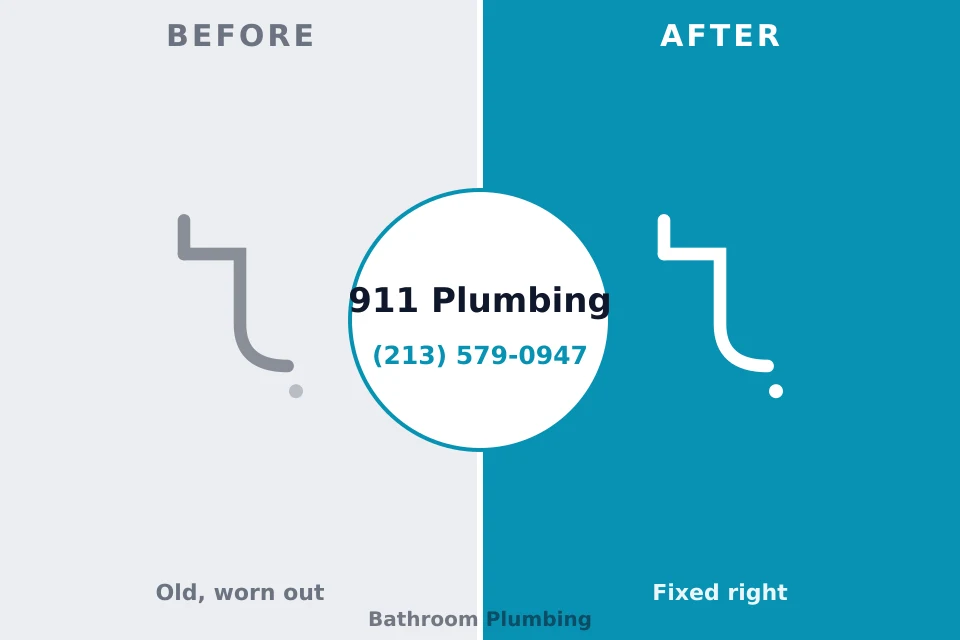 Before and after: plumbing repair Daytona Beach, FL